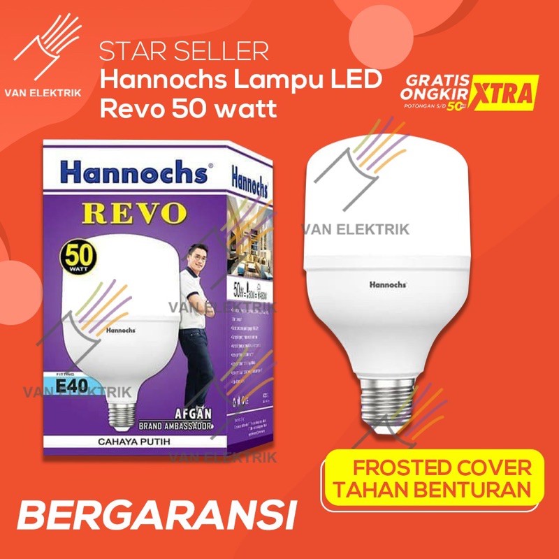 Hannochs Lampu LED Revo 50 watt cahaya Putih | Shopee Indonesia