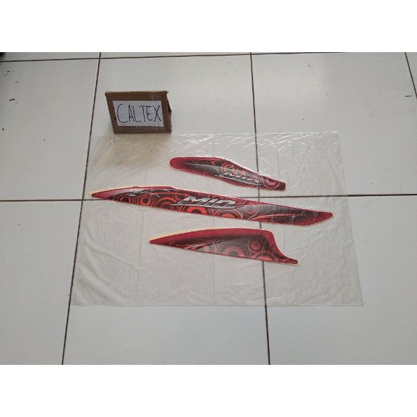 Striping Yamaha Mio Sporty 2011 2012 Merah