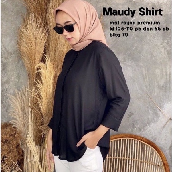 WOW-Maudy Shirt Blouse Wanita Rayon Premium