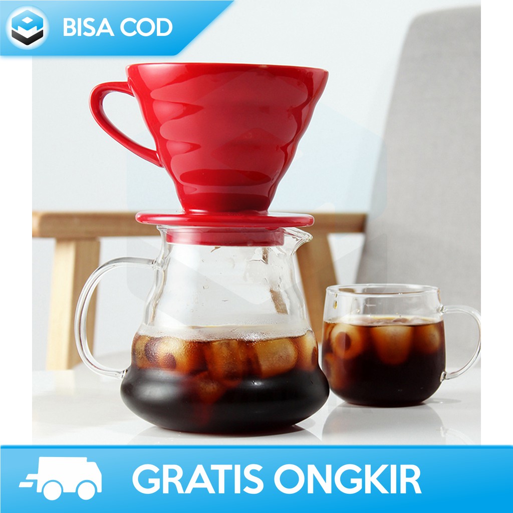 FILTER PENYARING KOPI V60 ORIGINAL ONETWOCUPS ZM00639 BLACK - CONE COFFEE FILTER COFFEE DRIPPER V60