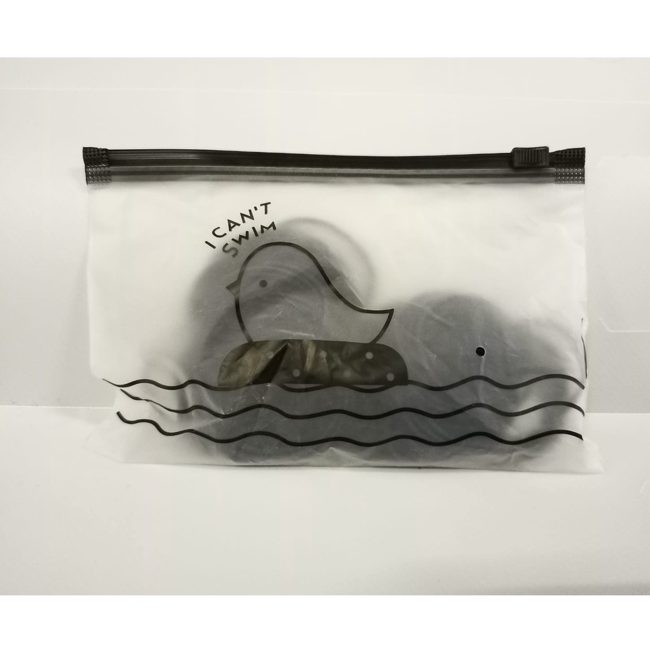 ☛TK☚ R209 Ikat Karet Rambut 100 pcs + Bag Warna Polos Gaya Korea / Ikat Rambut Elastis-100PCS BIRU TUA