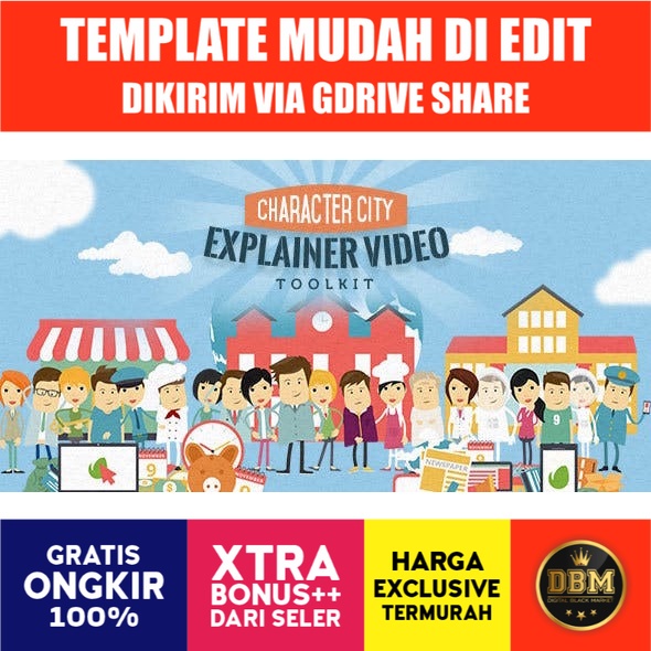 Mega Explainer Toolkit Character City After Effect Project Files