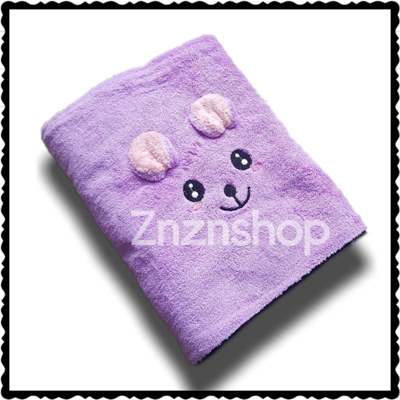 Handuk Bayi Lembut Murah UK 50X100 CM-UNGU