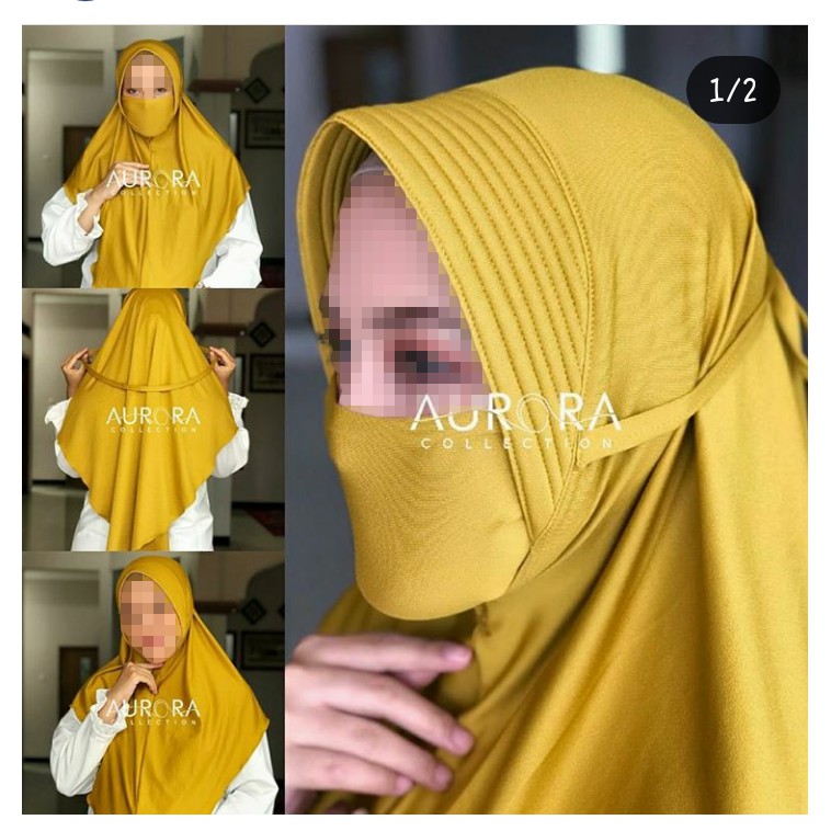 Hijab Niqob Pet Tali