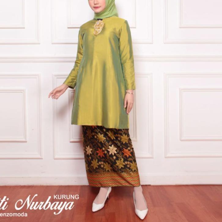 Best Keita Fashion - Setelan Baju Kurung Siti Nurbaya - Bahan Taffeta - Kebaya Tradisional - Baju Ku