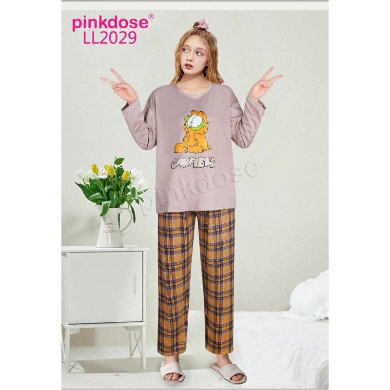 Baju tidur Lengan Panjang Pinkdose