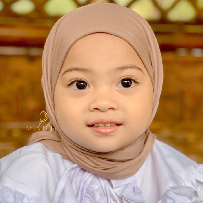 Pashmina Anak Instan 0-3th Jersey - Hijab Instan - Pashtan Anak