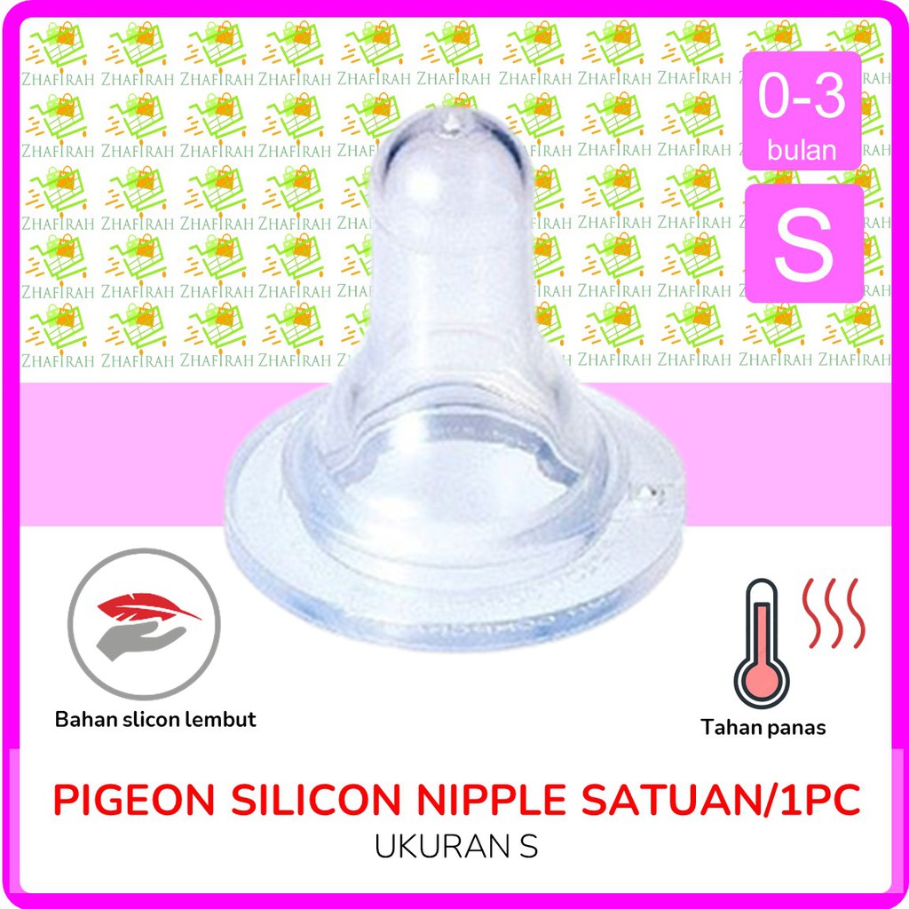 [TERLARIS] Pigeon Silicon Nipple Standard ukuran S M L Dot Bayi Pigeon Silicon Standard ukuran S M L-1