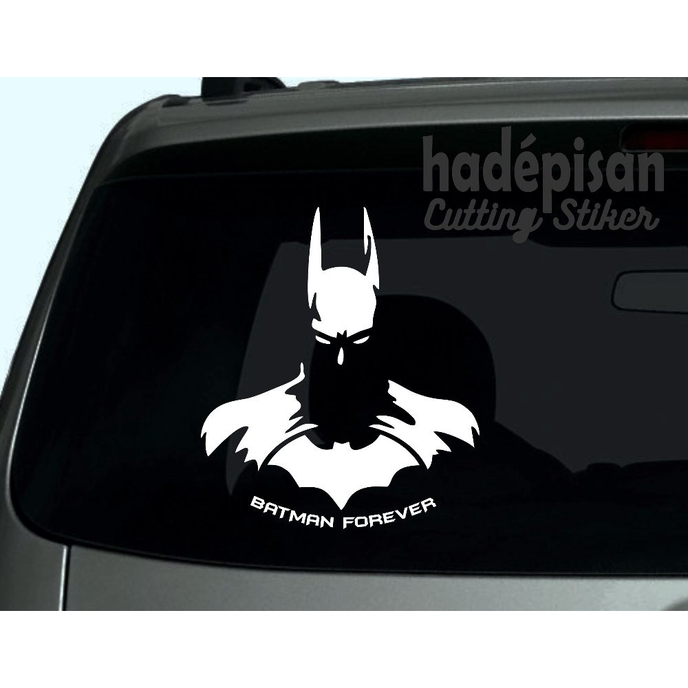 Stiker Mobil Cutting Sticker Kaca Belakang Mobil Siluet Batman Forever  TERLARIS
