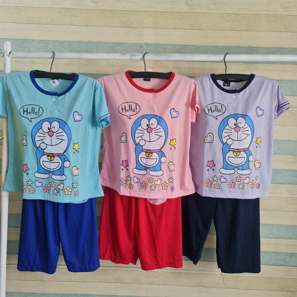 BABYDOLL ANAK XL DARK - DORAEMON - BELLA