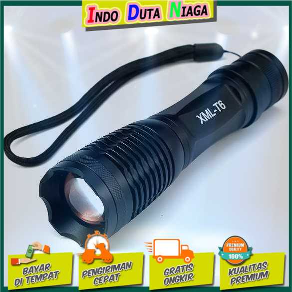 IDN TOOLS - TaffLED Senter LED Tactical Cree XM-L T6 8000 Lumens - F18