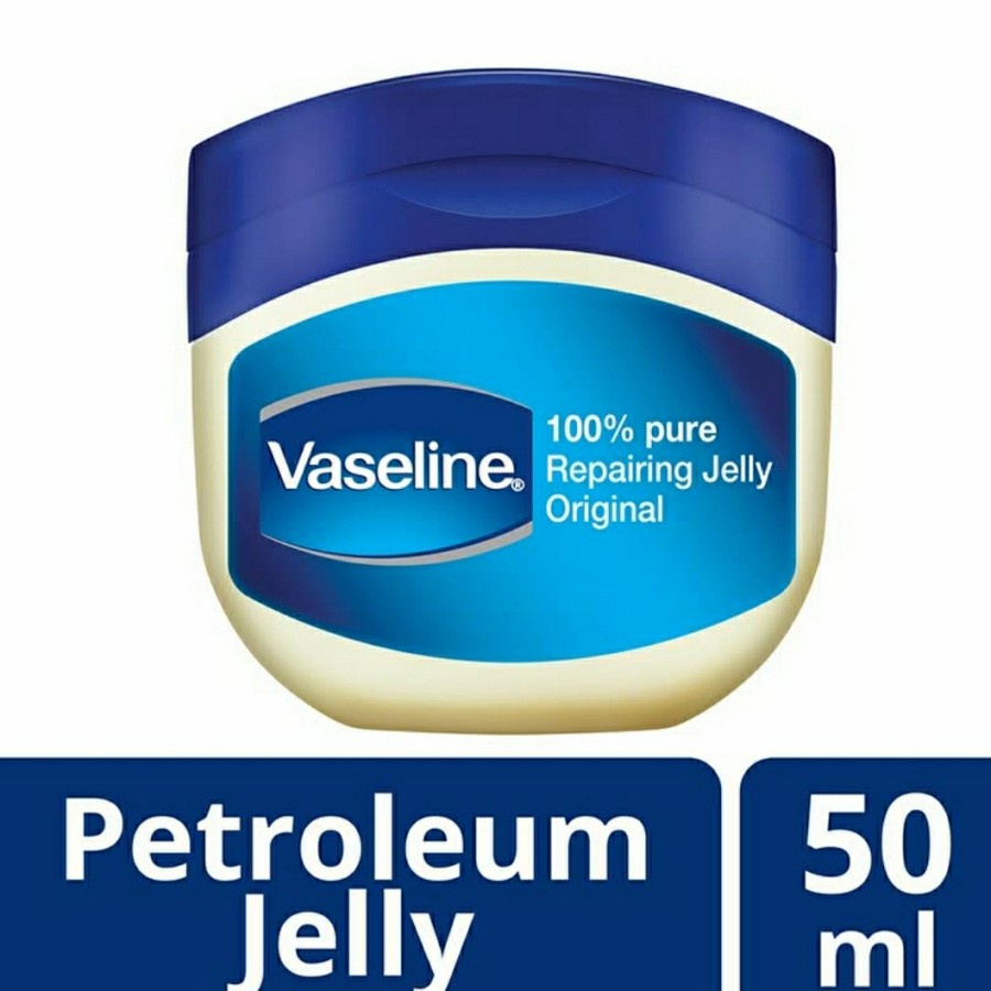 VASELINE PETROLEUM JELLY ORIGINAL 50ML SKIN REPAIRING GEL KULIT KERING