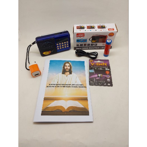 Alkitab Audio Digital Mp3 Bible Speaker Alkitab Digital Sepaket JOC 1011