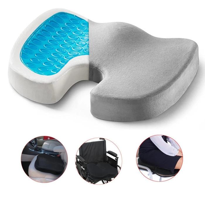 Memory Foam FloorHip Velvet Pad Riser Dining Office Chair Home Car Seat Cushion 