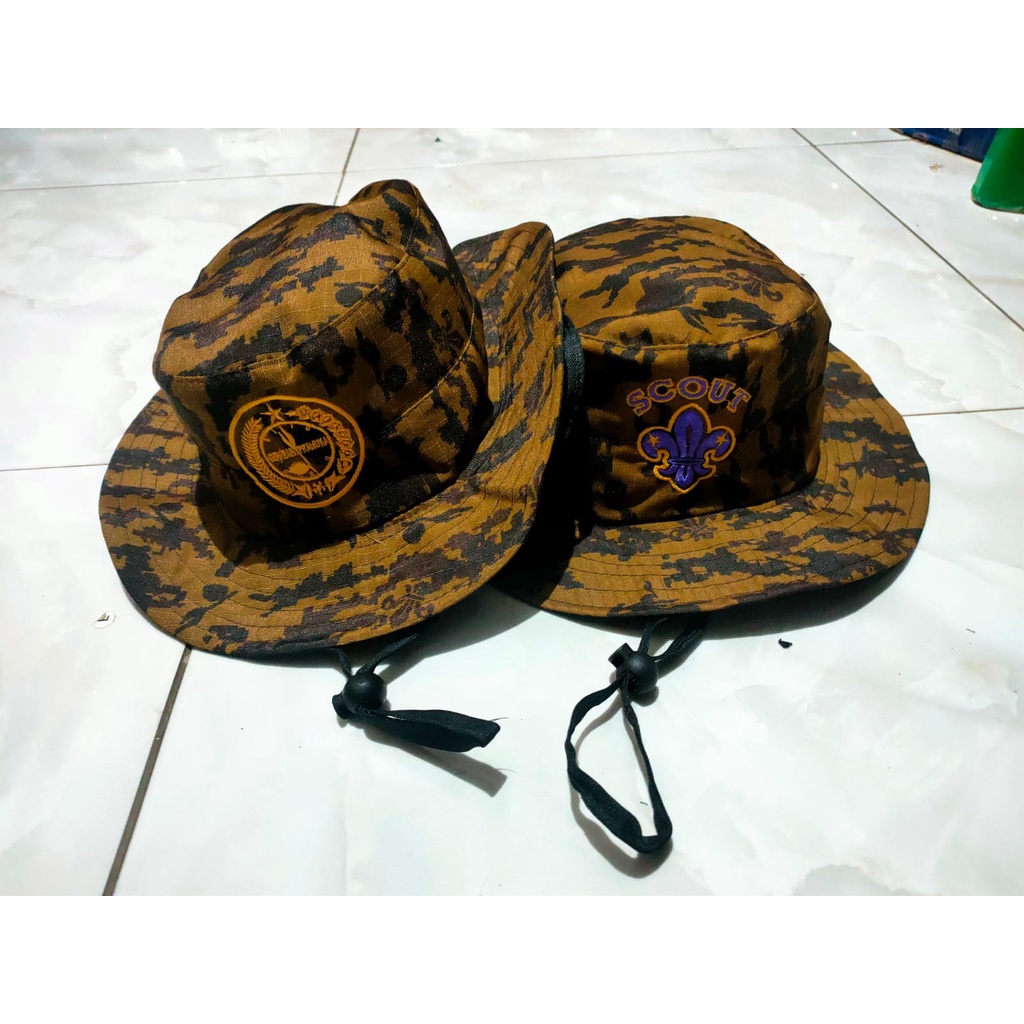 Topi Rimba Pramuka Scout Loreng