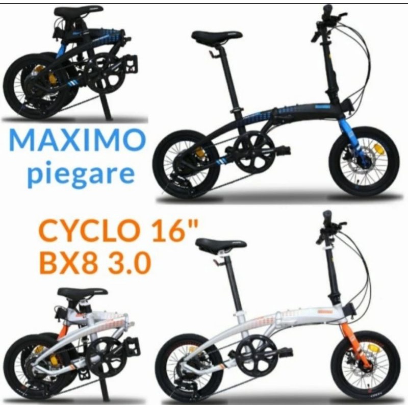 Sepeda lipat 16 inch 20 inch MAXIMO PIEGARE CYCLO BX8 3.0 By Family