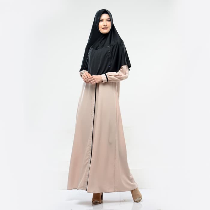 Rabbani - Gamis Muslim Wanita Ghaisa - Hitam, S Limited