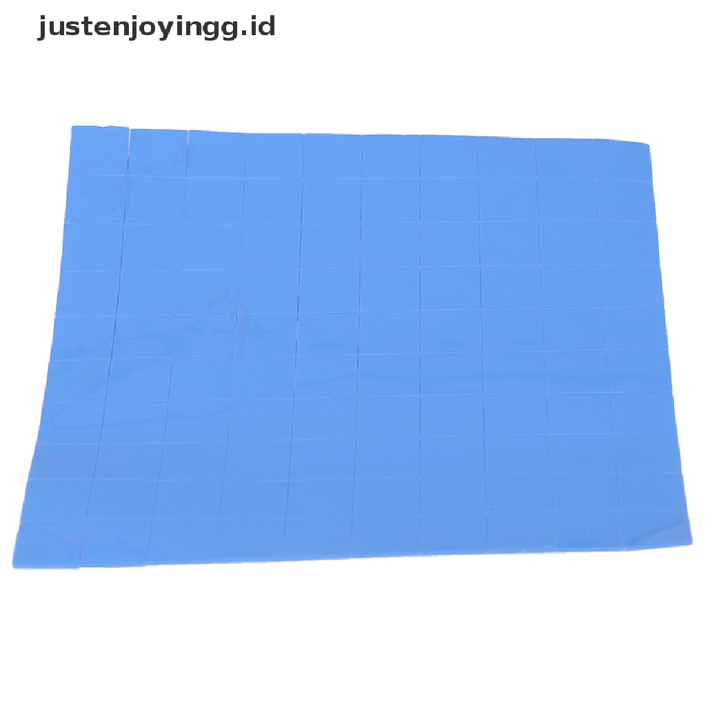 100 Pcs Bantalan Termal Konduktif Pendingin GPU CPU Bahan Silikon Ukuran 10x10 X 0.5mm