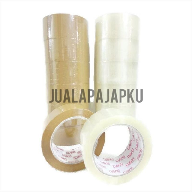 

Lakban / Isolasi Bening Coklat Davis 2inch Satuan
