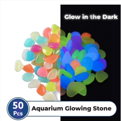 BATU HIAS AQUARIUM DEKORASI TAMAN BATU MENYALA GLOW IN THE DARK HIASAN AQUARIUM TAMAN FOSFOR  GLOW IN THE DARK