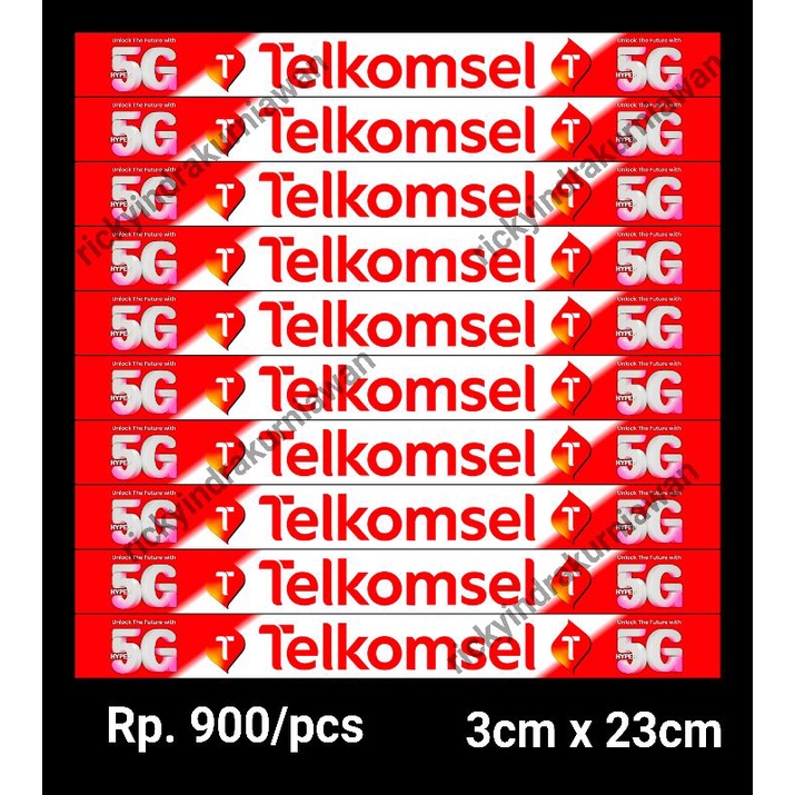 

isi 30pcs Sticker Etalase Telkomsel Murah