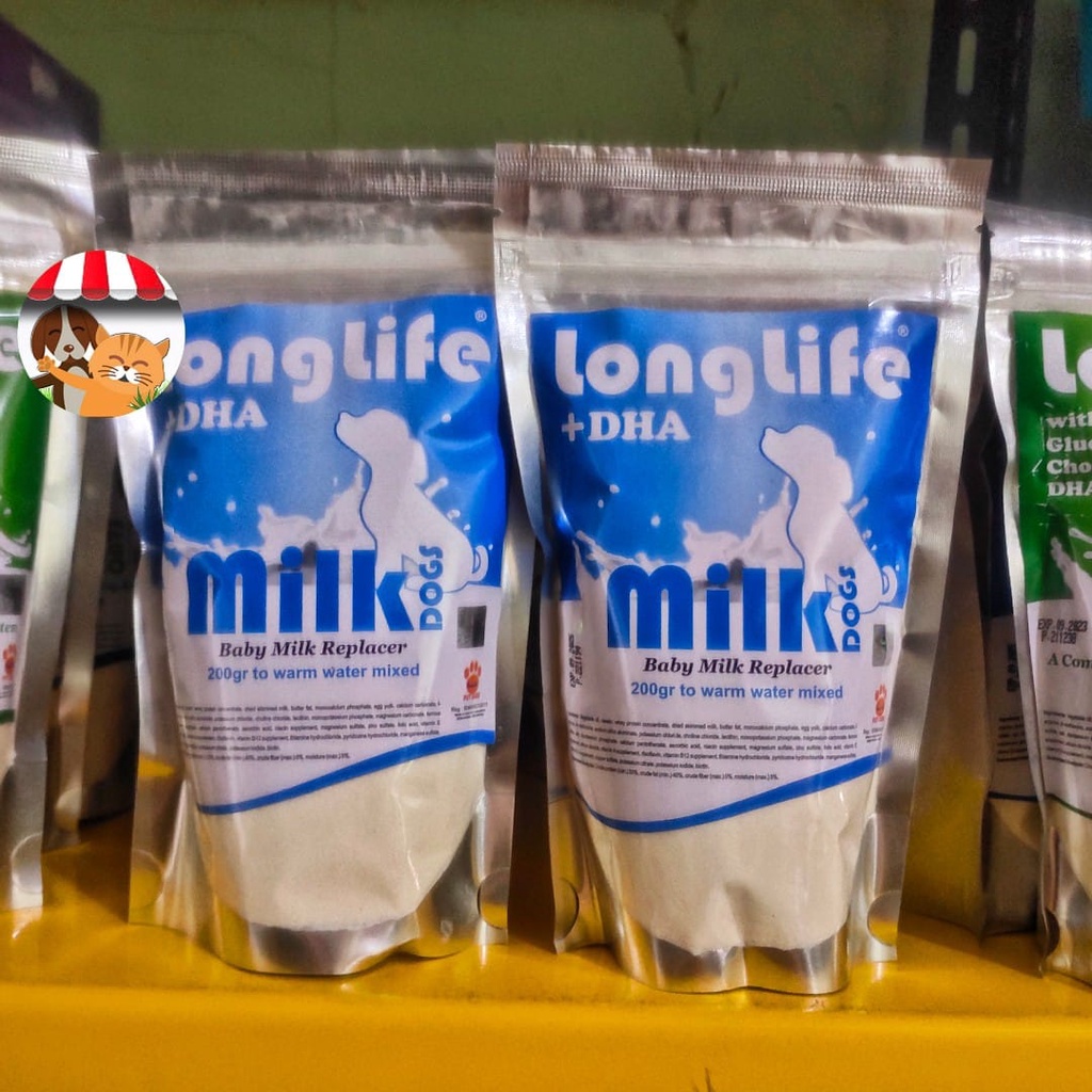 Susu Longlife Baby Milk Replacer Biru 200gr - Long Life Susu Anjing
