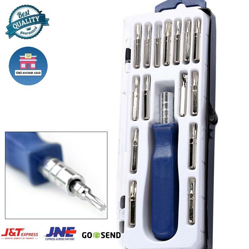 Obeng Set 16 in 1 - Obeng Serbaguna 16in1 - Screwdriver 16 in 1