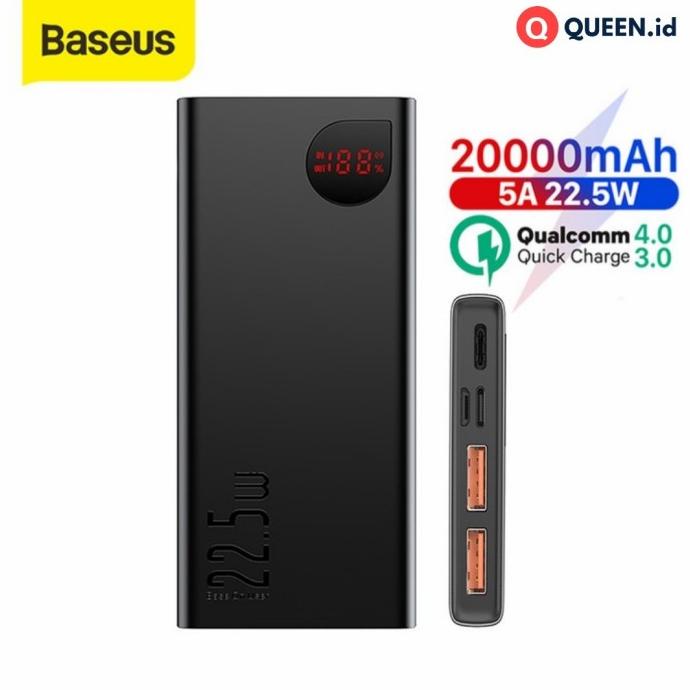 SALE Baseus Powerbank 20000 mAh QC 3.0 PD 3.0 TYPE C Quick Charge Display/POWERBANK 20000 MAH/POWERB