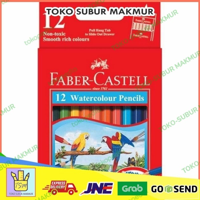 

Bergaransi Pensil Warna Gambar Watercolour Faber Castell 12 24 Classic Pendek Promo