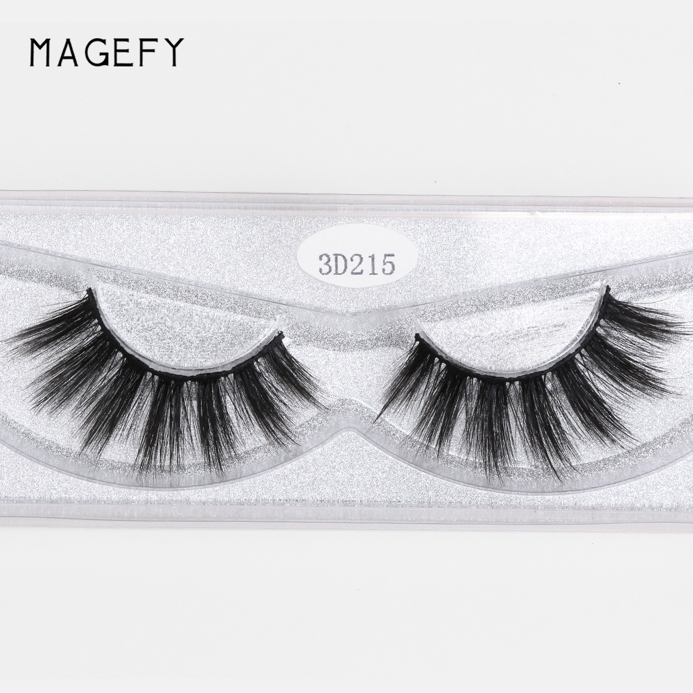 MAGEFY 12 Pairs/Box 3D Handmade False Eyelashes Synthetic Hair 10-15mm Waterproof Soft Thick Natural  False Eyelashes Makeup Beauty Tools