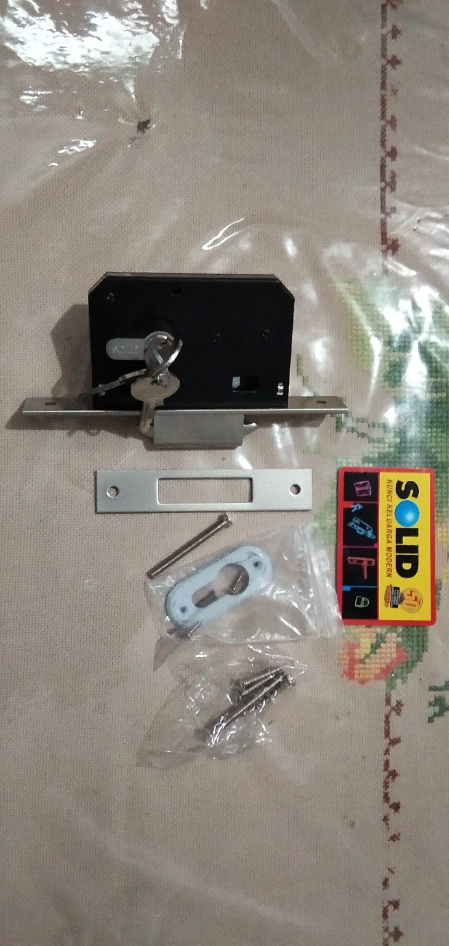 Kunci Pintu Sliding Geser Kunci Mekar Solid Lenkap