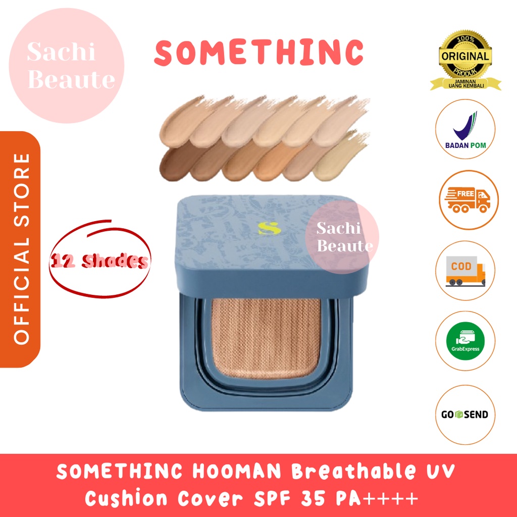 SOMETHINC HOOMAN Breathable UV Cushion Cover SPF 35 PA++++ - Cushion Matte Finish Tidak Menyumbat Pori-Pori