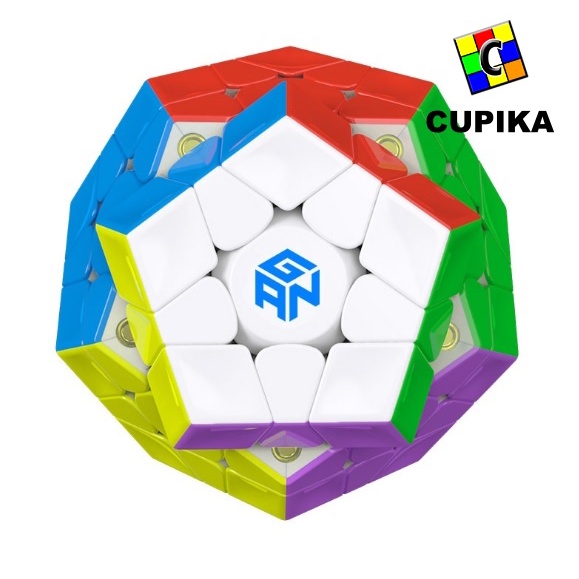 Rubik Gan Megaminx M Magnetik 3x3x3 Ori Gan Megaminx M 3x3 Stickerless