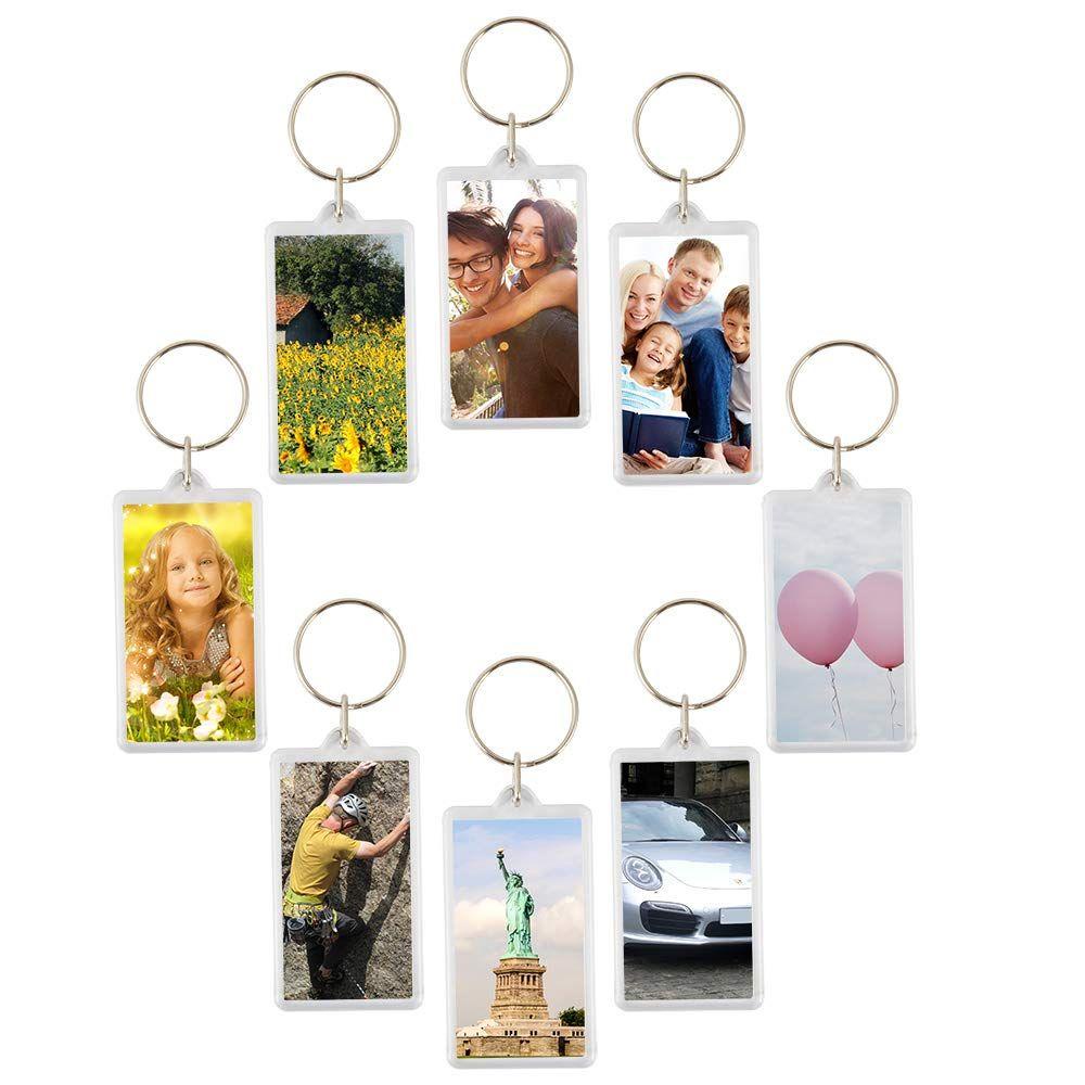 Lily Keyring Gantungan Kunci Iklan Akrilik Insert Foto Bingkai Foto Split Ring Gantungan Kunci