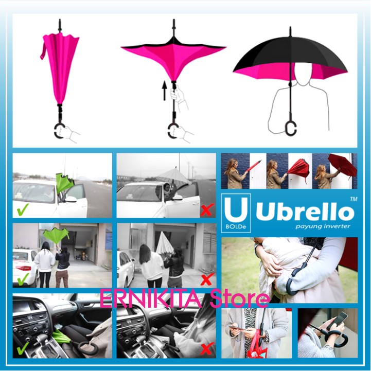 BOLDe UBRELLO - Payung Terbalik Upside Down Umbrella