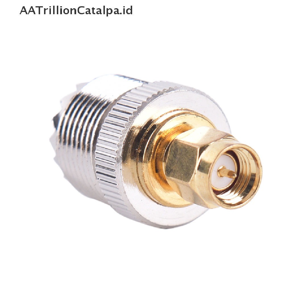 (AATrillionCatalpa) Adapter Konektor RF SMA Male Ke UHF PL259 SO239 Female