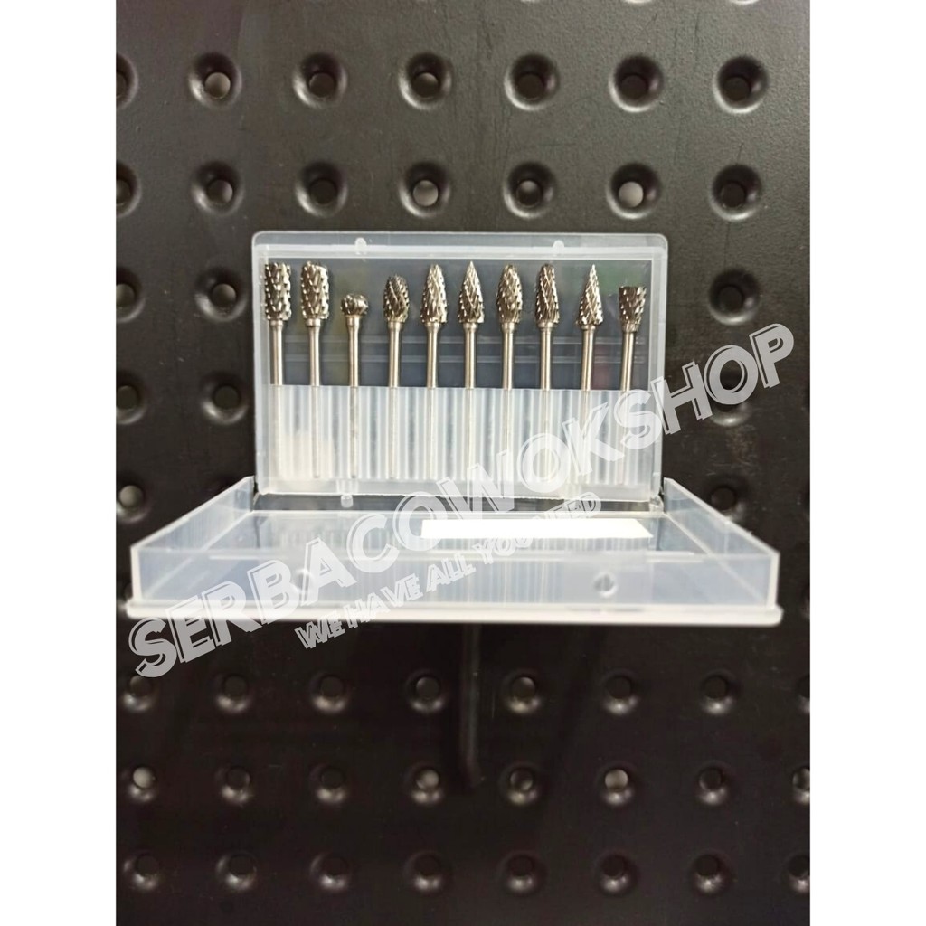 Mata Bor Tuner 3 x 6 Set 10 Pcs Die Grinder Tunner Carbide Set Termurah Berkualitas