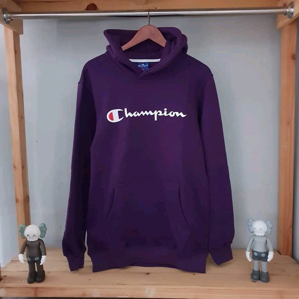 Hoodie Sweater Champion bordir pria/wanita