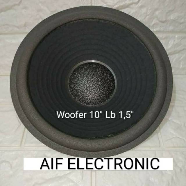 Daun Speaker Woofer 10 inch lubang 1,5 inch plus tutup. 2pcs set