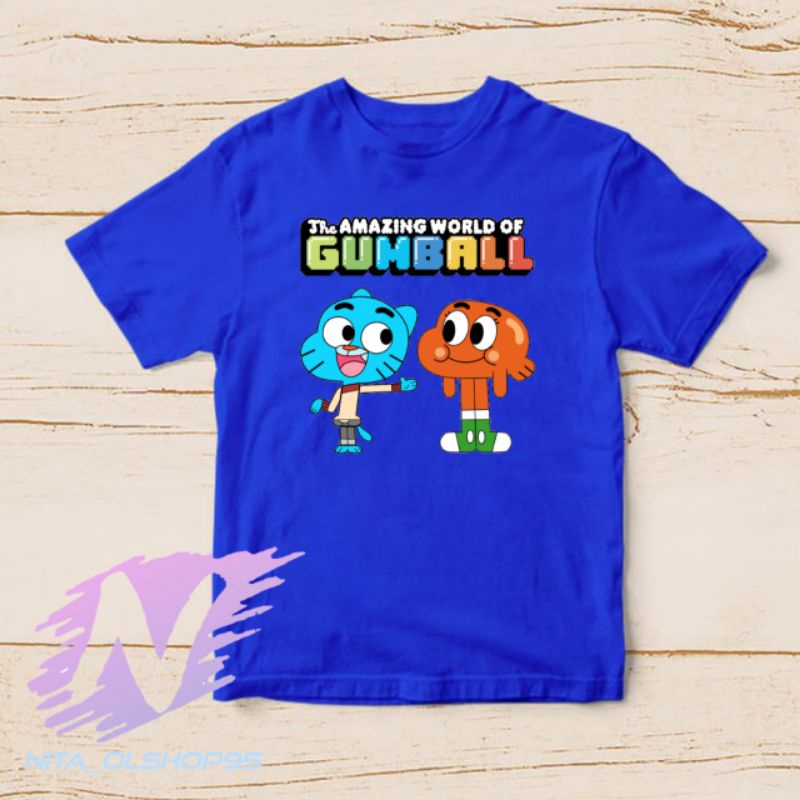 baju kaos anak gumball darwin the amazing world of gumball