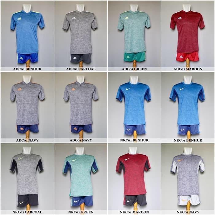 SALE Setelan Futsal Premium Adidas Nike Puma (Baju Kaos Jersey Bola)