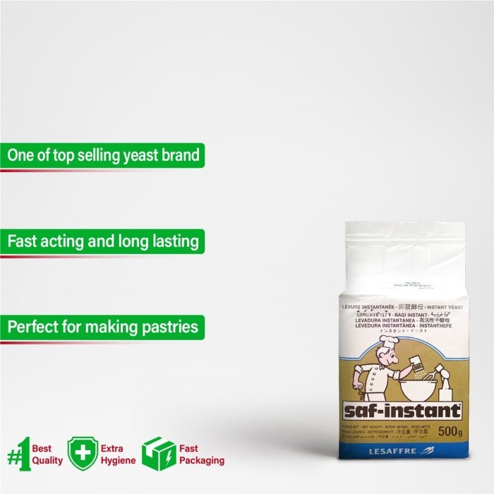 

LESAFFRE Instant Gold Label Baker's Yeast [500GR]