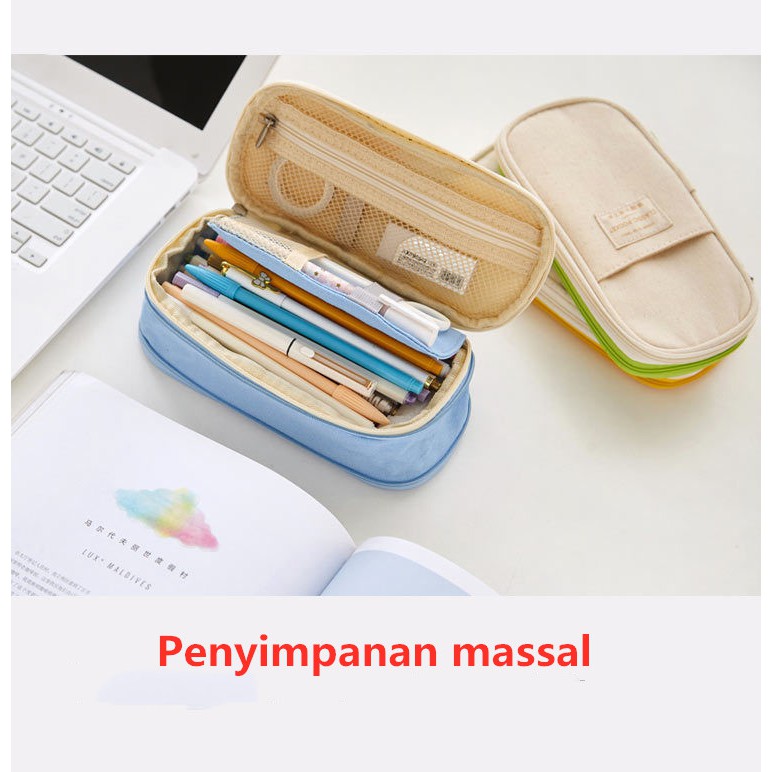 Tempat pensil macaron gaya Jepang dan Korea | Shopee Indonesia