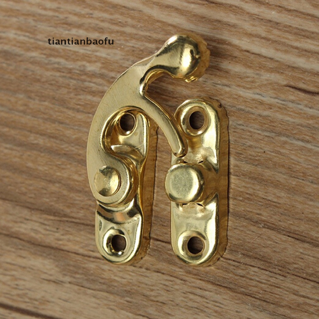 5 Pcs Kunci Pengait Kotak Perhiasan Antik Bahan Logam 5pcs / set Cincin Antik Bahan Metal