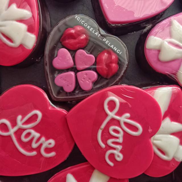 

Coklat valday box 3D love untuk kado valentine day pacar, sahabat, suami/istri