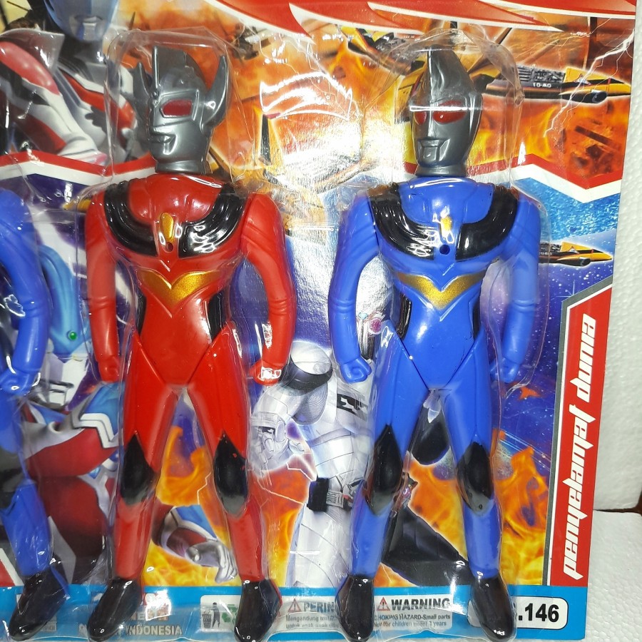 MAINAN ROBOT ULTRAMAN 1SET 3PCS MAINAN ROBOT MAINAN MURAH KADO