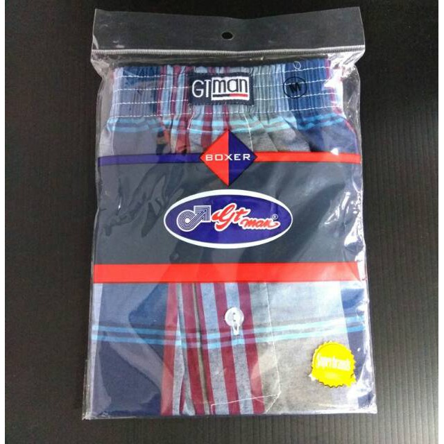 Celana Boxer Santai GT-Man BX02 Bahan Katun Woven Isi 1pcs