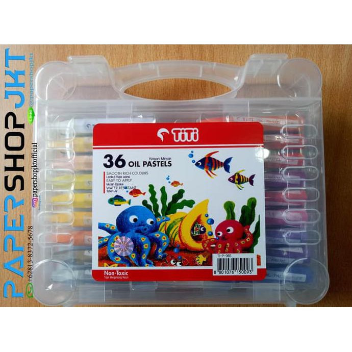 

HOT SALE GROSIR!!! Titi Krayon Minyak 36 Warna / Crayon 36 Colors Oil Pastels