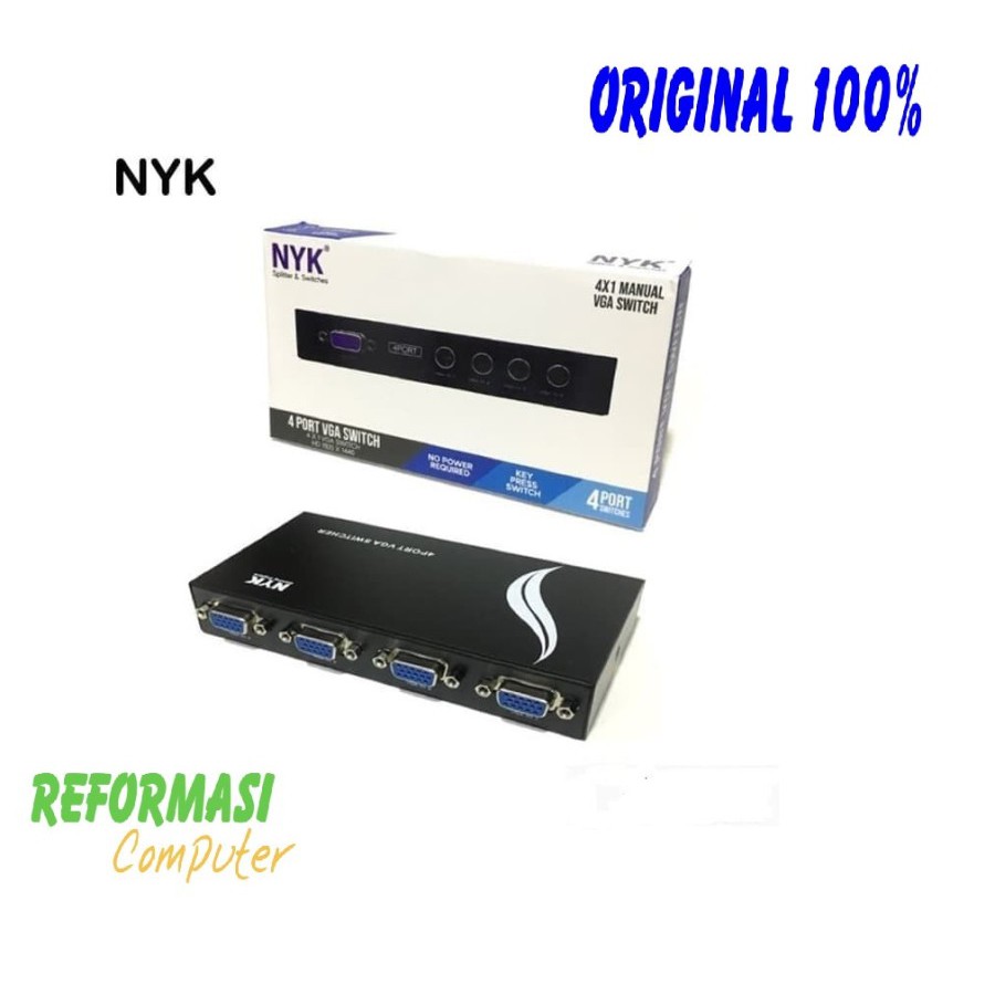 VGA SWITCH 4 PORT / SWITCHER VGA NYK