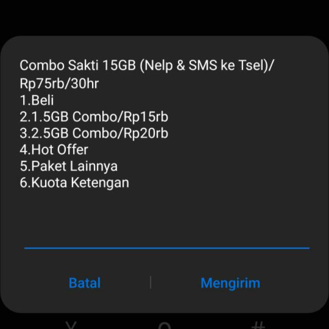 Kartu Sakti NOMOR CANTIK ABABAB SAKTI TELKOMSEL 15GB 75K COMBO TELPON SMS MURAH